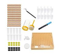 Kit d'élevage de reine apiculteur - équipement de reproduction d'abeille avec tasses cellulaires et boîte de reine | Kit d'apiculture complet pour le laboratoire, la gestion de la ruche, la production