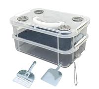 Kit d'élevage de vers de farine, bacs d'alimentation à double couche, kit de ferme de vers de farine, pour entomologie, biologie, science, éducation, salle de ole, projet scientifique à