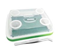 Kit d'élevage pour de Farine,Cage à Mailles Fines 3 Couches | avec Pince, Habitat Anti-odeurs pour de Farine,pour Souris sucrière, Poulet, lézard, Grenouille, Tortue