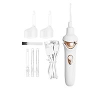 Kit d'Élimination de Cérumen Électrique | Ensemble de Nettoyeur d'Oreille USB | Outil Réutilisable Sûr pour Adultes à Domicile et en Voyage