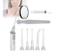 Kit D'élimination Des Calculs D'amygdales avec 3 Modes D'aspiration, Irrigateur Oral, Rechargeable Par Usb, Élimine Efficacement les Calculs D'amygdales Et Soulage la Mauvaise Haleine(008)