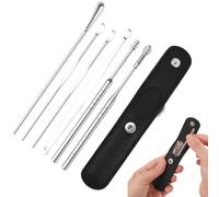 Kit d'élimination des écouteurs, système d'élimination du cérumen, outil de nettoyage des picots, irrigateur de cire d'oreille, otoscope vidéo, kit d'hygiène auriculaire, nettoyant doux pour les