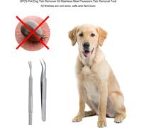 Kit d'élimination des tiques, outil d'élimination des tiques pour animaux domestiques et chiens