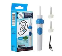 Kit d'élimination du cérumen - auriculaire sous vide électrique portable 2,5x12,5 cm | Outil de nettoyage doux, nettoyant doux pour les oreilles, avec 2 têtes de rechange, soins personnels pour l