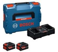 Kit démarrage Bosch Expert 18V - 2 batteries 8,0Ah EXBA18V-80 + chargeur parallèle EXAL18V2-320 16A L-BOXX Noir