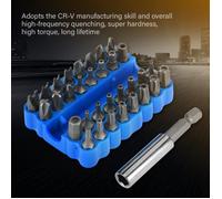 Kit d'embout de tournevis, 33Pcs multifonctions de précision creuse inviolables étoiles / Tri-wing / hex / clé de la clé Set