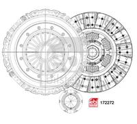 Kit d'embrayage 172272 FEBI BILSTEIN