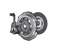 KIT D'EMBRAYAGE 3P + CSC VALEO - 834060