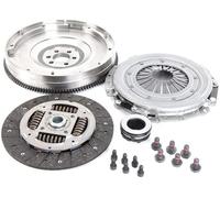 Kit d'Embrayage 4 Pièces AVEC Volant Moteur Fixe Rigide AVEC Butée compatible avec A4 A6 SUPERB 1.9 TDI 130 CH MOTEUR AJM BXE AWX - 038105266AB 38105266AK