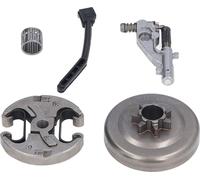 kit d'embrayage 7 dents - pompe à tambour 17x30 mm Gear fer haute pr?cision pour Husqvarna 455 460 Chaîne de transmission