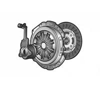 Valeo Kit d'embrayage 834183 - 3 pièces + CSC - Disque Ø225 - Mercedes Classe A