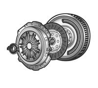 Valeo Kit d'embrayage 837019 avec volant bimasse