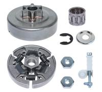 Kit d'embrayage à pignon 3/8 "pour tronçonneuses Stihl MS170 MS180 MS210 MS230 MS250, Comprend Tambour, roulement et tendeur