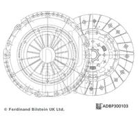 Kit d'embrayage ADBP300103 BLUE PRINT pour ALFA ROMEO OPEL