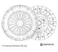 Kit d'embrayage ADBP300103 BLUE PRINT pour OPEL ALFA ROMEO