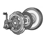 Valeo Kit d'embrayage 845125 – Modification volant bimasse vers volant moteur – 4P+CSC
