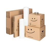Kit Déménagement T2-30 cartons format validé par les déménageurs - Fabrication Française - 2 films à bulles + Adhésif offert