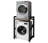 Kit d'empilage pour lave-linge et sèche-linge à chargement frontal - Support réglable en largeur, crée de l'espace, sans perçage, organisation du linge