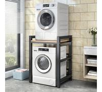 Kit d'empilage pour laveuse et sécheuse Kit d'empilage pour lave-linge et sèche-linge, Rangement au-dessus de la machine à laver Hauteur réglable pour la buanderie, Cuisine Étagère pour lave-vaisselle