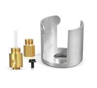 Kit d'empilage pour machine à laver et sèche-linge - Cadre d'installation de connexion avec étagère coulissante - Charge maximale de 10 kg - Argent