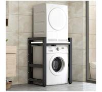 Kit d'empilage réglable pour machine à laver et sèche-linge, meuble de rangement pour lave-linge et sèche-linge, facile à installer, hauteur de 17,8 cm