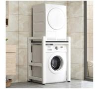 Kit d'empilage réglable pour machine à laver et sèche-linge, solution de rangement peu encombrante et facile à installer