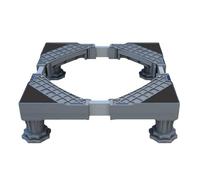 Kit d'empilage universel pour machine à laver et sèche-linge, base réglable multifonction avec étui à pieds solides, tapis anti-vibrations universel pour machine à laver, sèche-linge et réfrigérateur
