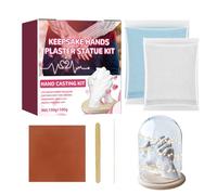 Kit d'empreintes de main pour couples - Kits d'empreintes de main familiales, empreintes de plâtre mains et pieds, souvenir de bricolage, cadeau de décoration d'intérieur, activité créative | Kit de