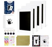 Kit d'empreintes de mains et de pieds de bébé sans encre - Kit d'empreintes de mains de bébé - Sans danger et sans désordre - Kit d'empreintes de pattes de bébé - Cadeau souvenir pour garçons et