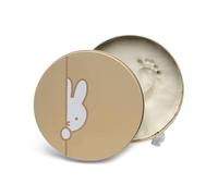 Kit d'empreintes de mains et de pieds Miffy pour bébés dans une boîte métallique ronde (idéale pour conserver les premiers souvenirs de bébé et comme cadeau, souvenir de bébé)