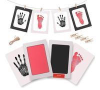 Kit D'empreintes De Mains Et De Pieds Pour Bébé À Faire Soi-Même : Tampon Encreur, Cartes D'empreintes, Cadres Photo, Idéal Pour Les Baby Showers Et Les Cadeaux.