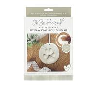 Kit d'empreintes de pattes d'animaux en argile | Souvenir de moulage d'argile pour chiens et chats | Facile à utiliser | Empreintes de pattes de chiot et chaton | Argile séchant à l'air libre