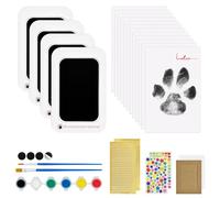 Kit d'empreintes de pattes de chien sans encre - Clean Touch - Kit d'empreintes de pattes de bébé sans désordre - Kit d'empreintes de mains et de pieds sans encre - Cadeau funéraire et funéraire pour