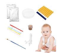 Kit d'empreintes de pieds pour bébé, empreintes de mains et de pieds de bébé | Kit d’ornement d’empreinte d’empreinte de main | Bricolage sans encre empreinte de main et de pied artisanat