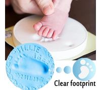 Kit D'empreintes Digitales De Bébé, En Argile Douce, Pour Parent-Enfant, Tampon Encreur, Cadeau De Croissance Pour Bébé, Séchage À L'air