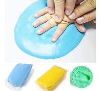 Kit D'empreintes Digitales En Argile Pour Bébés, 1 Pièce, Moulage D'empreintes Digitales Pour Bébés, Séchage À L'air, Tampon D'encre Doux Parent-Enfant, Mémoire D'empreintes Digitales 30g