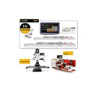 Kit d'encodeur linéaire, 1m SDS2MS Définir le kit Digital Readou avec 2pcs Longueur de l'échelle linéaire 120mm ~ 1020mm for la moulin à tour Cnc Machine(2 axis dro set 1um)