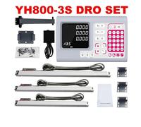 Kit d'encodeur linéaire, NOUVEAU Kit de lecture numérique Lecture numérique 3 avec 3 pcs 5U Balances linéaires de 50 à 1000mm for les machines à tour de moulin YH800-3(YH800-3S Dro Set)