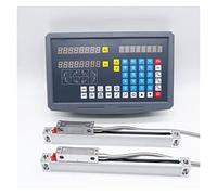 Kit d'encodeur linéaire, SNS-2V 2 Axe Digital Readout 2 pièces 0-1000mm Encodeur à balance linéaire for machine à rouler de fraisage(0.001mm complete kit)