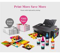 Kit D'Encre De Recharge Universel 400 Ml Pour Imprimantes Hp Canon Epsn Brother Cartouches D'Encre Rechargeables Ciss 4 Couleurs Avec 4 Seringues (Bk, C, M, Y)