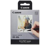 Kit d'encre et d' tiquettes couleur Canon SELPHY SQUARE QX10 XS-20L