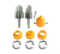Kit d'enfilage de tuyau en PVC avec compatibilité 4 points et 6 points, design de foret à double extrémité pour tuyaux d'eau en plastique de 1/2" et 3/4", durable