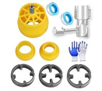 Kit d'Enfile-Tuyau Électrique en PVC avec Compatibilité 4 Points et 6 Points pour Perceuses Électriques Manuelles, Outil d'Expansion de Trou Double Fonction pour Prune