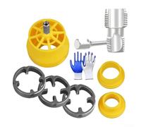 Kit d'enfile-tuyau en PVC à 4 points et 6 points pour perceuse électrique manuelle, outil de filetage de tuyau d'eau à double fonction avec foret d'expansion et trou