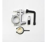 Kit d'engrenage à vis sans fin de pompe à huile pour Stihl 024 026 M40 M60 Tronçonneuse Remplacement pour 1121 007 1043 1121 640 3203 Comprend tuyau d'huile et filtre