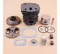 Kit d'engrenage à vis sans fin de roulement de tambour d'embrayage de Piston de cylindre de 45MM, for Husqvarna, 340 345 350 ensemble de moteur de plaques Nikasil de tronçonneuse