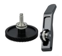 Kit d'engrenage d'extrudeuse en acier trempé pour Bambu Lab A1/A1 pour MINI, engrenage d'entraînement avec revêtement DLC avec poignée en alliage d'aluminium, pièce de mise à niveau résistante à