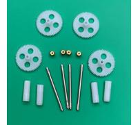 Kit d'engrenage moteur en cuivre quadricoptère RC pour Syma X5C, X5SC, X5SW et M68 - Engrenage principal en plastique et cuivre, kit de roue dentée de rechange