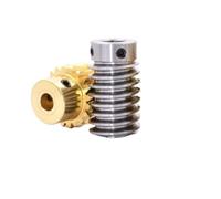 Kit d'engrenages à vis sans fin 1 module, engrenage en laiton m, tige acier, rapport de transmission 15/20/25/30/35/40/50/60, pièces réducteur(8MM*8MM*30)