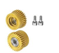 Kit d'engrenages d'extrudeuse amélioré for cr-eality K1 K1C K1 Max Ender-3 V3 /V3 Plus, engrenage à Double roulement DLC en acier trempé nickelé(1 set gold)